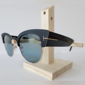 Tom Ford TF-607 Alexandra Sunglasses Black Gold 05X New